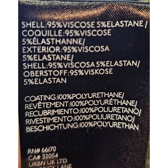 Anthropologie Plus Size 24W Colette Cropped Wide Leg Faux Leather Pants NWT - Picture 6 of 13